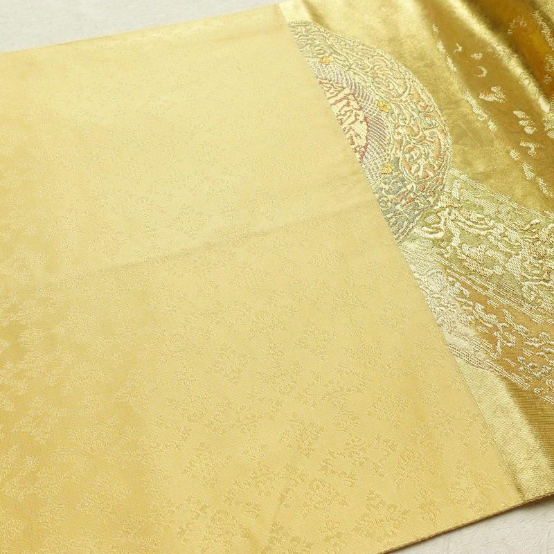袋帯 六通柄 良品 フォーマル用 正絹 幾何学柄・抽象柄 箔 金糸 帯 金・銀_画像16