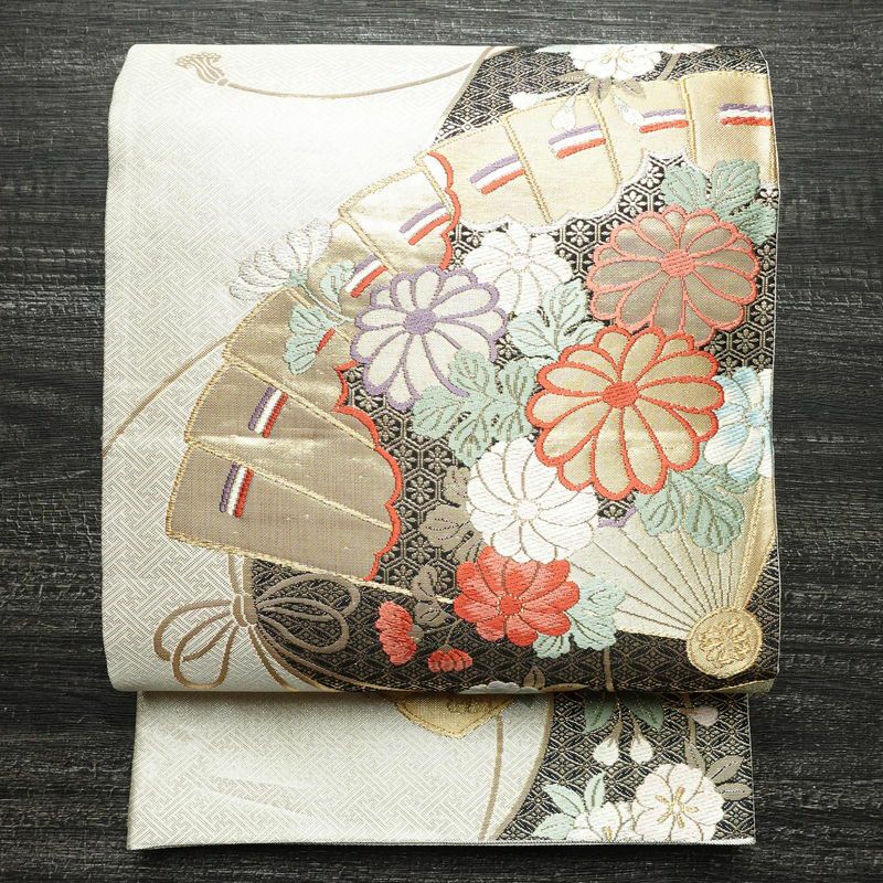 辻ヶ花 袋帯 でっかく ベージュピンク フォーマル 