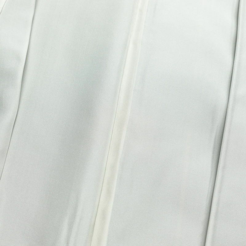 紬 正絹 縞柄・線柄 袷仕立て 身丈160.5cm 裄丈65.5cm 着物 モダン 緑・うぐいす色_画像18