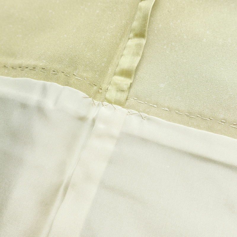 単衣 小紋 正絹 その他の柄 単衣仕立て 身丈151.5cm 裄丈63cm 着物 クリーム_画像19