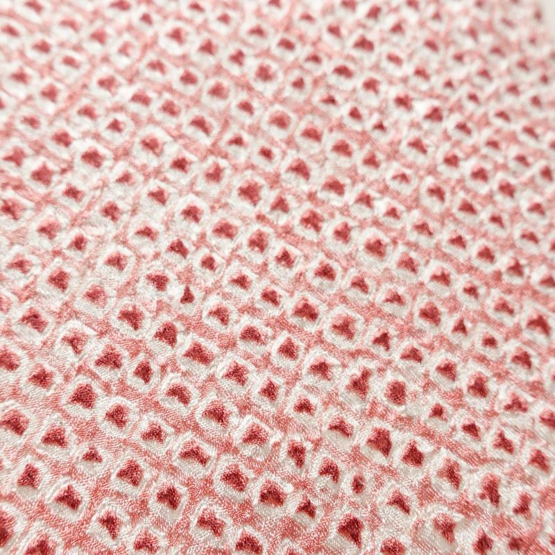 名古屋帯 全通柄 絞り 正絹 古典柄 名古屋仕立て 帯 扇面 ピンク_画像5