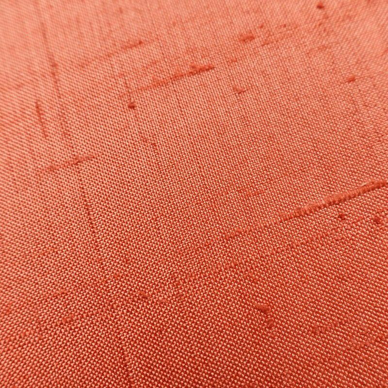 名古屋帯 太鼓柄 美品 正絹 人物・動物柄 名古屋仕立て 帯 浅緋色 落款入り ピンク_画像6