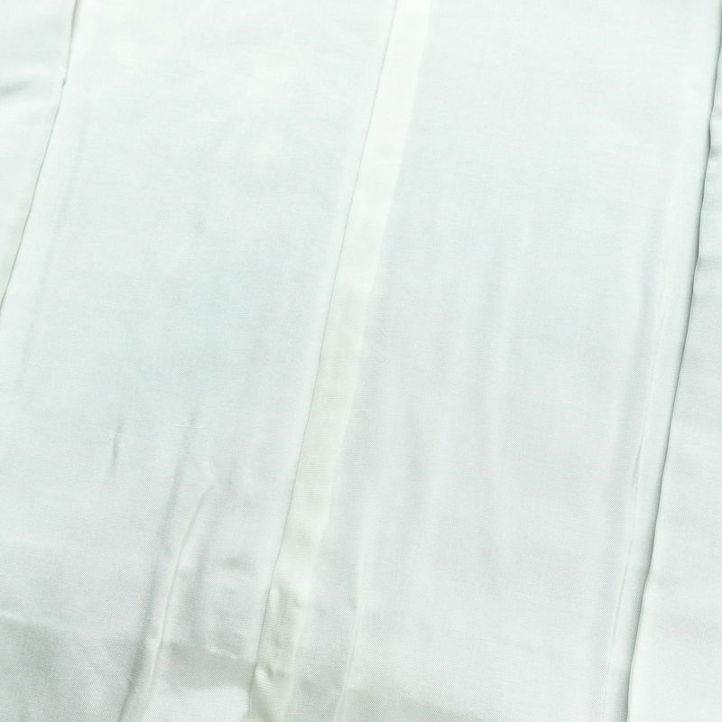 紬 良品 しつけ糸付き 正絹 木の葉・植物柄 袷仕立て 身丈161cm 裄丈65.5cm 着物 青・紺_画像17
