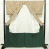 小紋 しつけ糸付き ポリエステル 花柄 袷仕立て 身丈165.5cm 裄丈66cm 着物 茶_画像3