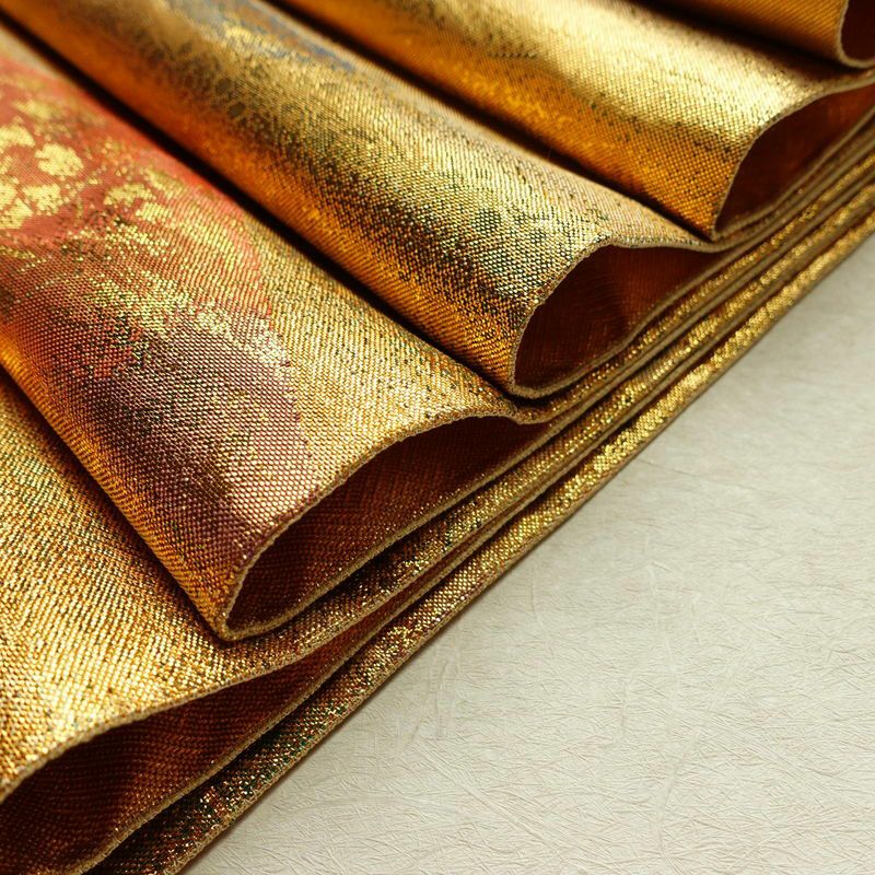 袋帯 六通柄 良品 フォーマル用 正絹 風景柄 箔 帯 金・銀_画像20