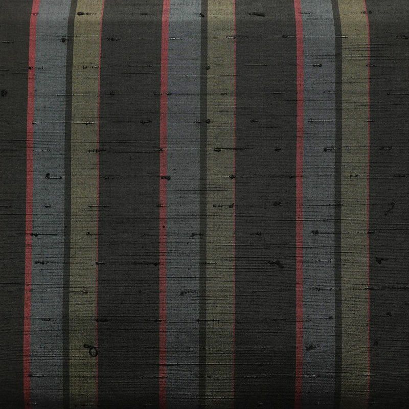 袋帯 紬地 全通柄 良品 一般用 正絹 縞柄・線柄 多色使い_画像2