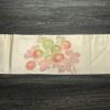 名古屋帯 太鼓柄 正絹 花柄 名古屋仕立て 菊 箔 帯 ベージュ_画像12