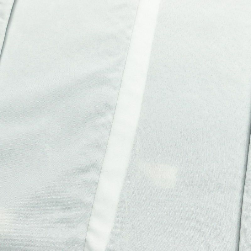 小紋 良品 しつけ糸付き ふくれ織 ポリエステル 花柄 袷仕立て 身丈169.5cm 裄丈69.5cm 着物 青・紺_画像17