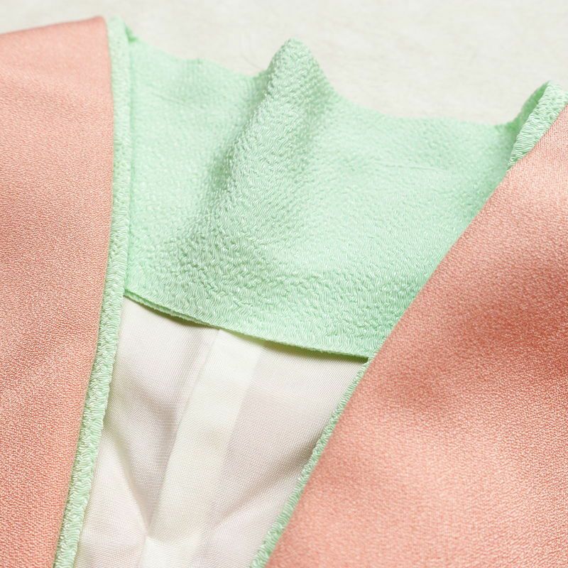 付け下げ 金駒刺繍 正絹 花柄 袷仕立て 身丈166.5cm 裄丈68cm 箔 金彩 フォーマル 着物 ピンク_画像16