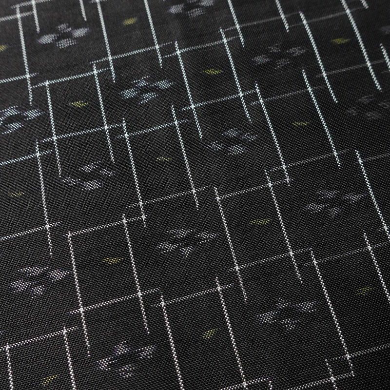 紬 しつけ糸付き 正絹 古典柄 袷仕立て 身丈158.5cm 裄丈63cm 着物 青・紺_画像7