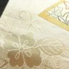袋帯 六通柄 フォーマル用 正絹 古典柄 箔 金彩 帯 クリーム_画像6
