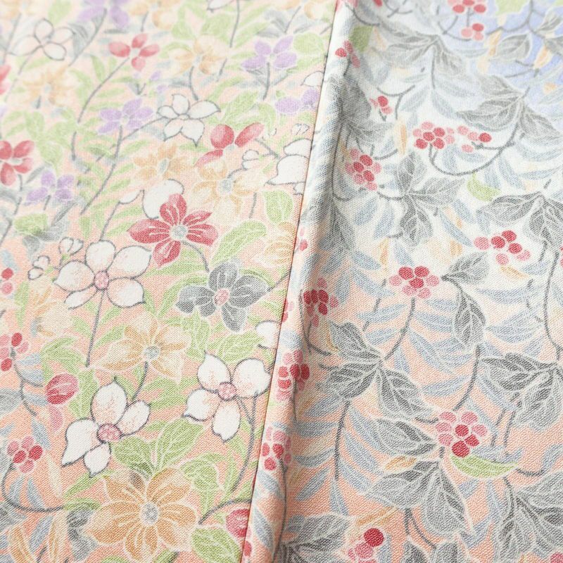 付け下げ 正絹 花柄 袷仕立て 身丈165cm 裄丈65cm 着物 多色使い_画像9