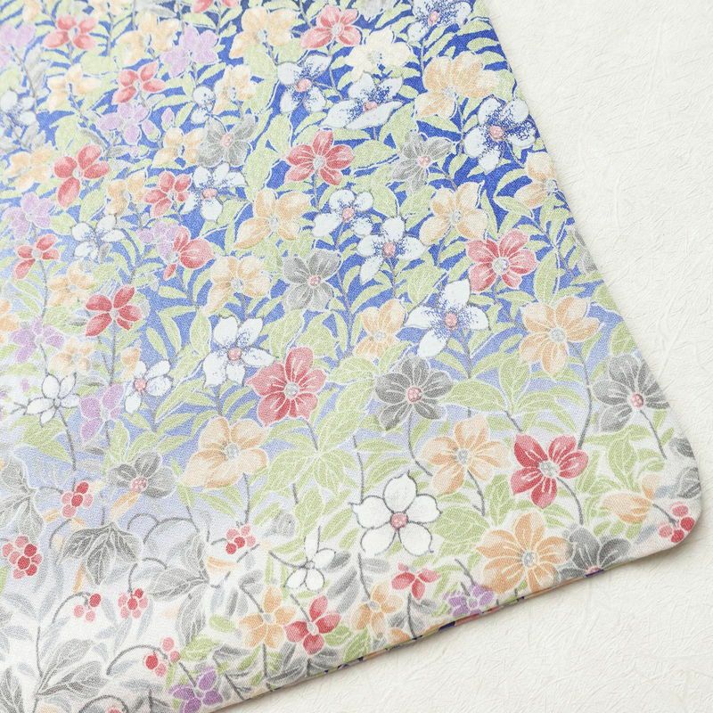 付け下げ 正絹 花柄 袷仕立て 身丈165cm 裄丈65cm 着物 多色使い_画像15