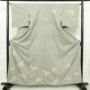 付け下げ 紬地 正絹 古典柄 袷仕立て 身丈160cm 裄丈65.5cm 着物 グレー_画像1