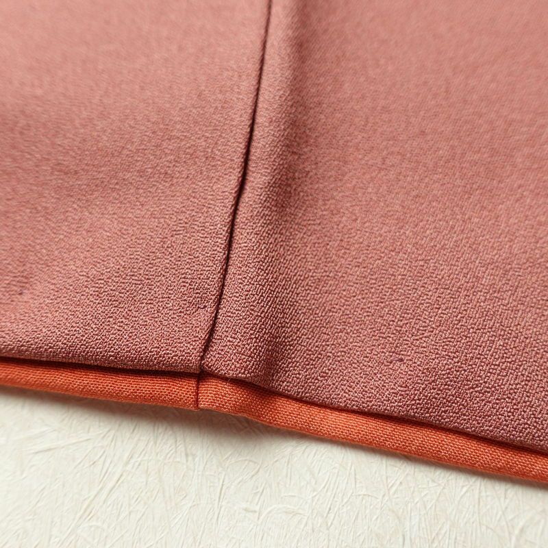 付け下げ 正絹 花柄 袷仕立て 身丈168.5cm 裄丈68cm 箔 フォーマル 着物 ピンク_画像11