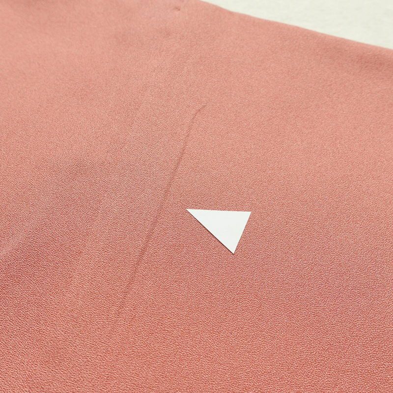 付け下げ 正絹 花柄 袷仕立て 身丈168.5cm 裄丈68cm 箔 フォーマル 着物 ピンク_画像19