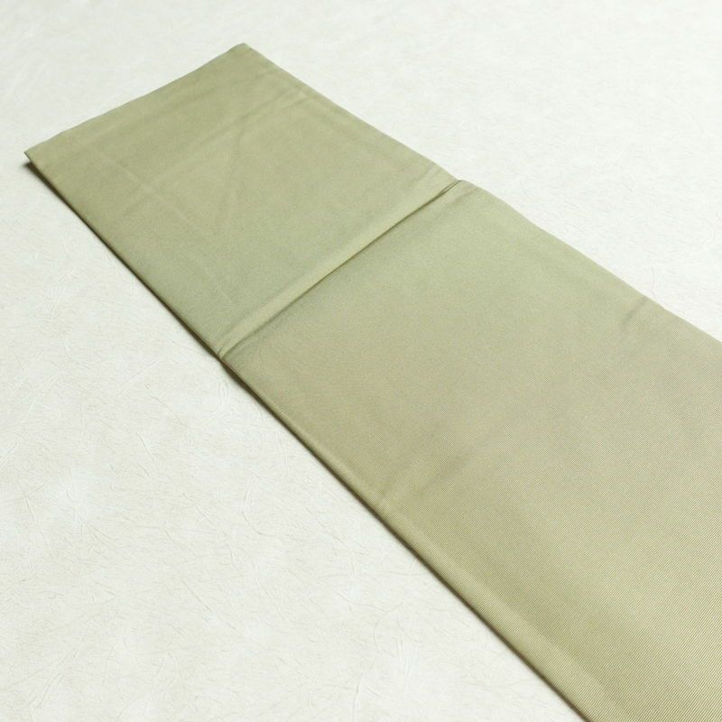 名古屋帯 太鼓柄 良品 正絹 古典柄 名古屋仕立て 帯 くすみグリーン 緑・うぐいす色_画像15