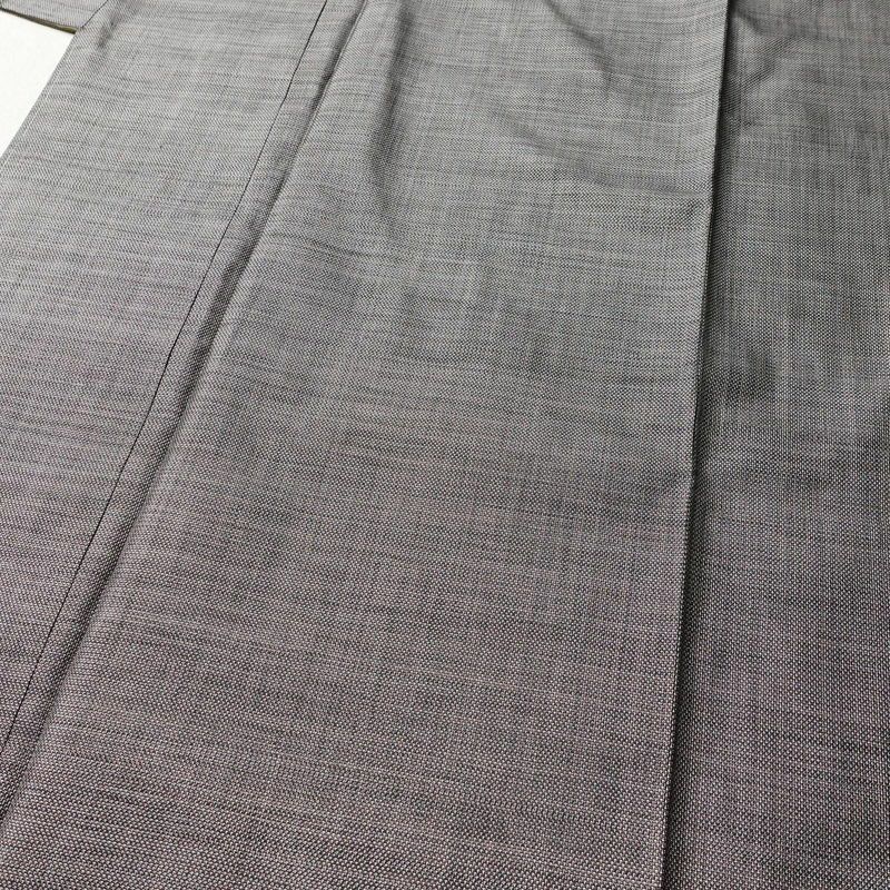 紬 良品 しつけ糸付き 正絹 その他の柄 袷仕立て 身丈156cm 裄丈62cm 着物 グレー_画像5