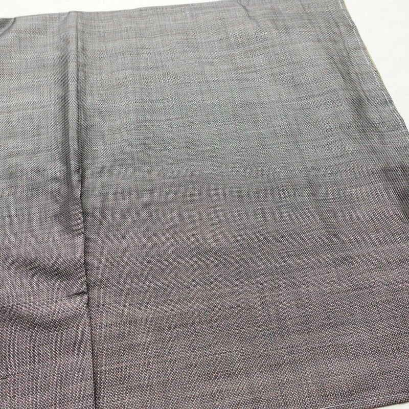 紬 良品 しつけ糸付き 正絹 その他の柄 袷仕立て 身丈156cm 裄丈62cm 着物 グレー_画像12