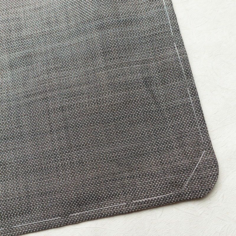 紬 良品 しつけ糸付き 正絹 その他の柄 袷仕立て 身丈156cm 裄丈62cm 着物 グレー_画像14