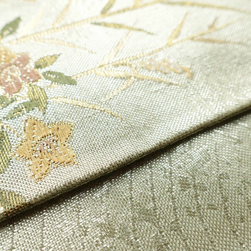 袋帯 六通柄 良品 フォーマル用 正絹 古典柄 箔 帯 金・銀_画像12