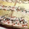 色留袖 落款入り 松尾光琳 金駒刺繍 一つ紋付き 正絹 風景柄 袷仕立て 身丈159.5cm 裄丈64.5cm 箔 一部しつけ糸付き 共八掛 フォーマル 着物 小豆・エンジ_画像10