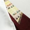 色留袖 落款入り 松尾光琳 金駒刺繍 一つ紋付き 正絹 風景柄 袷仕立て 身丈159.5cm 裄丈64.5cm 箔 一部しつけ糸付き 共八掛 フォーマル 着物 小豆・エンジ_画像18