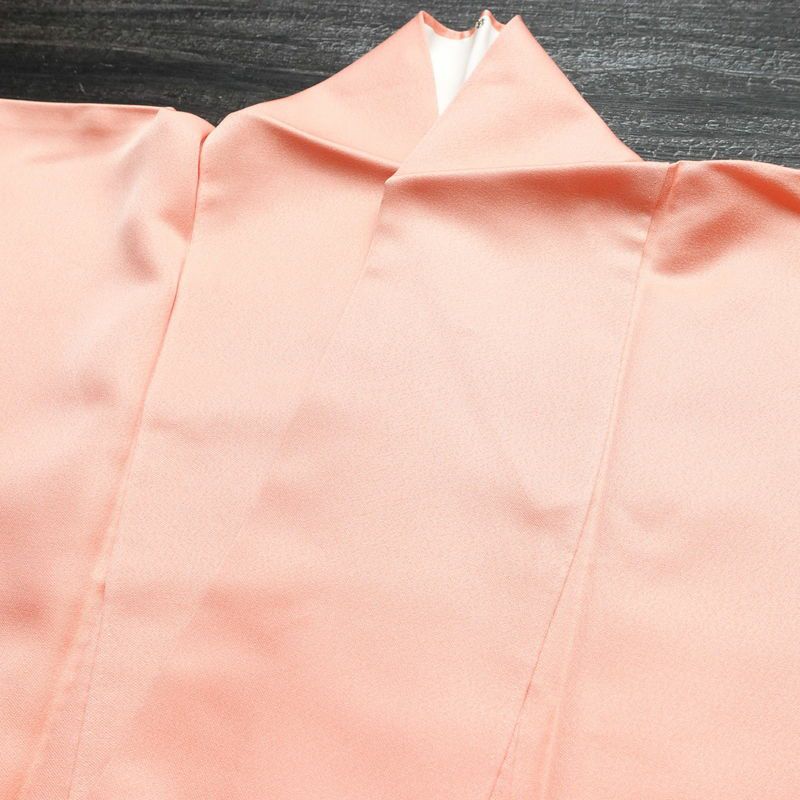 付け下げ 正絹 人物・動物柄 袷仕立て 身丈164cm 裄丈65.5cm 一部しつけ糸付き 孔雀 フォーマル 着物 ピンク_画像12