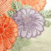 名古屋帯 太鼓柄 正絹 花柄 名古屋仕立て 箔 帯 クリーム_画像4