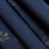 名古屋帯 太鼓柄 正絹 花柄 松葉仕立て 帯 青・紺_画像20
