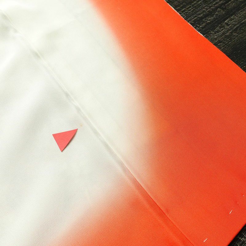 小紋 しつけ糸付き 縮緬 総柄 正絹 古典柄 袷仕立て 身丈159cm 裄丈64cm 着物 白_画像19