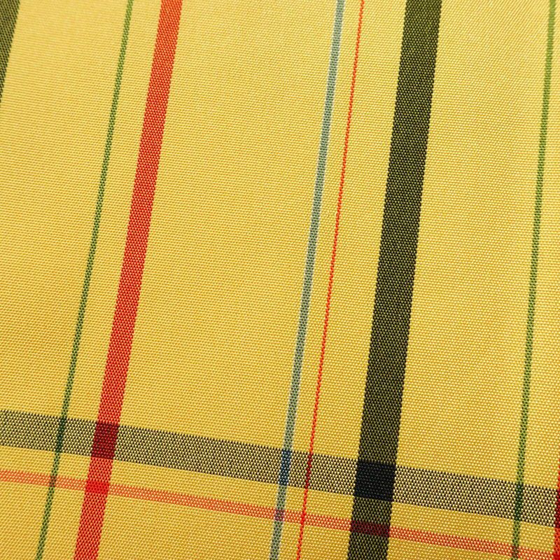 紬 しつけ糸付き ポリエステル チェック・格子柄 袷仕立て 身丈161cm 裄丈66.5cm 着物 黄・黄土色_画像8