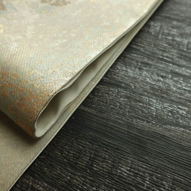 名古屋帯 太鼓柄 正絹 人物・動物柄 名古屋仕立て 箔 金糸 金・銀_画像18