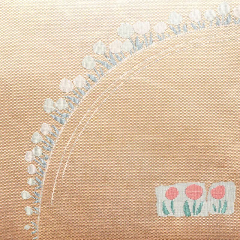 袋帯 大内つづれ 六通柄 良品 フォーマル用 正絹 花柄 金糸 ピンク_画像2