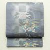 袋帯 六通柄 美品 フォーマル用 正絹 木の葉・植物柄 箔 金糸 銀糸 帯 紫・藤色_画像1
