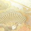 袋帯 松皮取唐織 草木染 六通柄 フォーマル用 正絹 蝶 松 古典柄 金糸 帯 緑・うぐいす色_画像4