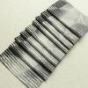 袋帯 全通柄 良品 一般用 正絹 幾何学柄・抽象柄 帯 グレー_画像18