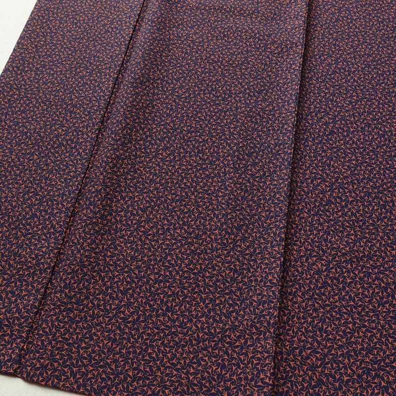 小紋 良品 総柄 ポリエステル 幾何学柄・抽象柄 袷仕立て 身丈154cm 裄丈63.5cm 着物 青・紺_画像4