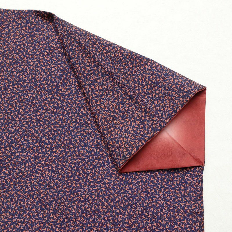 小紋 良品 総柄 ポリエステル 幾何学柄・抽象柄 袷仕立て 身丈154cm 裄丈63.5cm 着物 青・紺_画像13