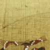 名古屋帯 紬 太鼓柄 美品 正絹 その他の柄 柿 名古屋仕立て 黄・黄土色_画像7