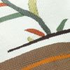 名古屋帯 太鼓柄 正絹 木の葉・植物柄 松葉仕立て 帯 茶_画像3