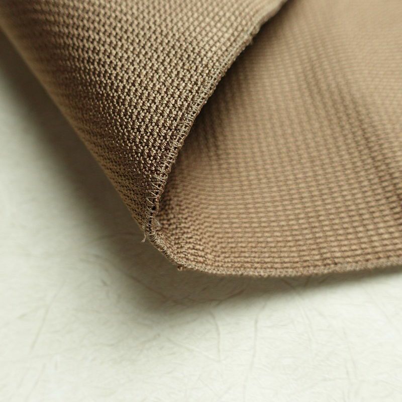 名古屋帯 太鼓柄 正絹 木の葉・植物柄 松葉仕立て 帯 茶_画像11