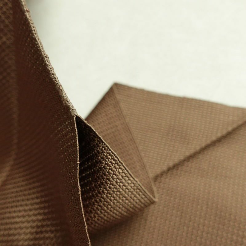 名古屋帯 太鼓柄 正絹 木の葉・植物柄 松葉仕立て 帯 茶_画像19