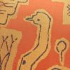 袋帯 六通柄 一般用 正絹 人物・動物柄 帯 橙_画像3