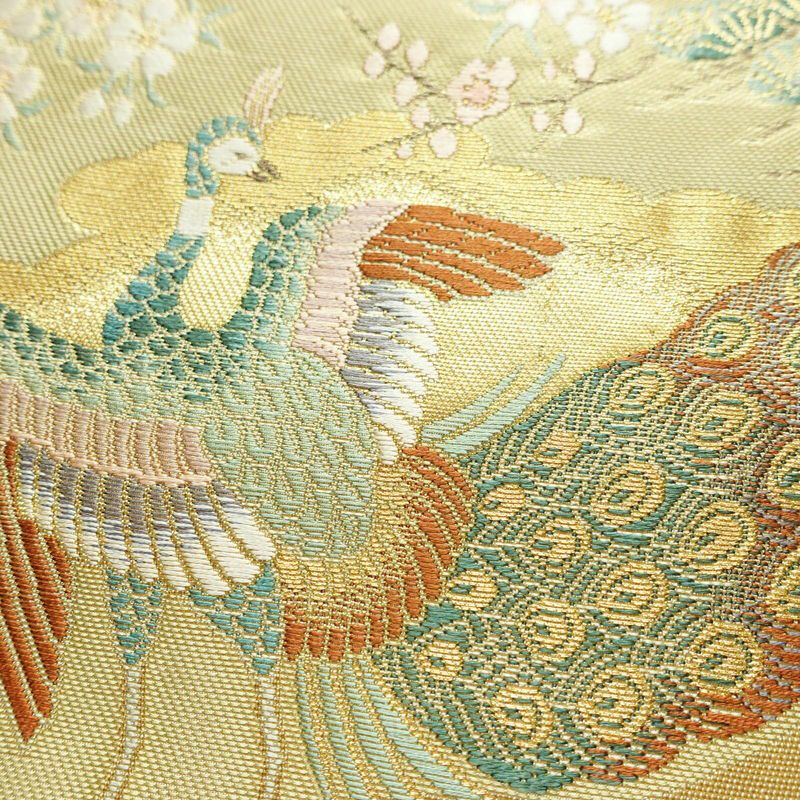 袋帯 琳派巻絵文 六通柄 美品 フォーマル用 正絹 古典柄 箔 金通し 金糸 帯 金・銀_画像3