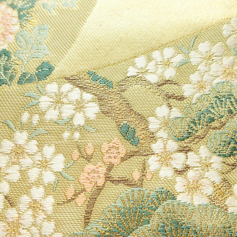 袋帯 琳派巻絵文 六通柄 美品 フォーマル用 正絹 古典柄 箔 金通し 金糸 帯 金・銀_画像4