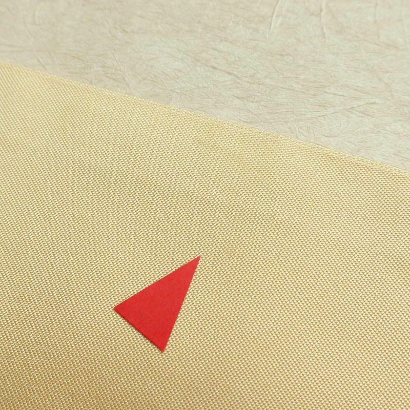 名古屋帯 太鼓柄 金駒刺繍 正絹 流水・波柄 名古屋仕立て 箔 刺繍 帯 ベージュ_画像14