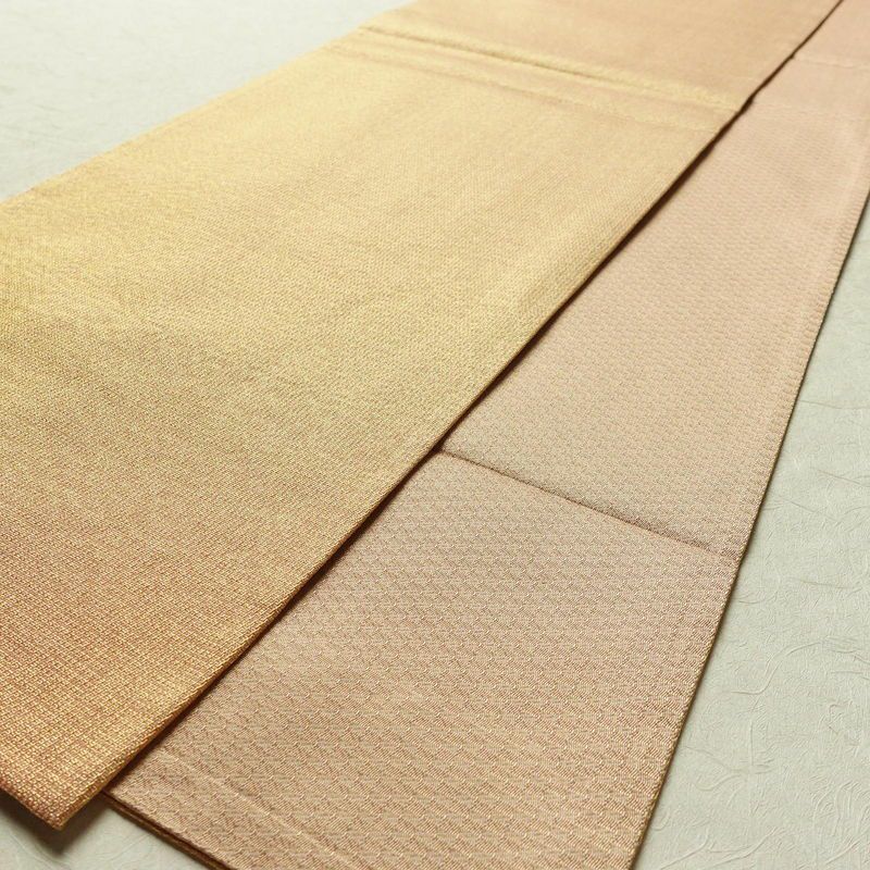 袋帯 太鼓柄 良品 フォーマル用 正絹 縞柄・線柄 金通し 金糸 帯 ピンク_画像8