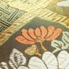 袋帯 六通柄 フォーマル用 正絹 幾何学柄・抽象柄 箔 金糸 銀糸 帯 橙_画像6