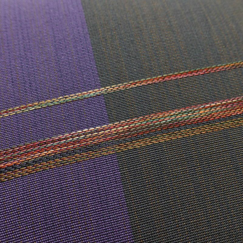 袋帯 六通柄 美品 一般用 正絹 縞柄・線柄 帯 多色使い_画像5